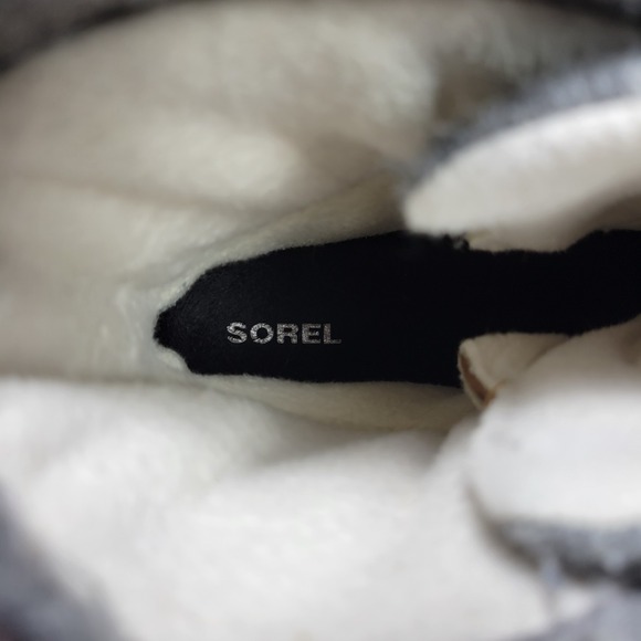 Sorel Explorer Joan Women's 7 Felt Boots Tan Gray Suede Waterproof NL3423-224 - Picture 10 of 13